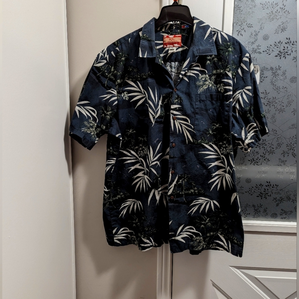 COPY - RJC Hawaiian shirt Sleeved Shirt.. size 2X. Made in Hawaii.